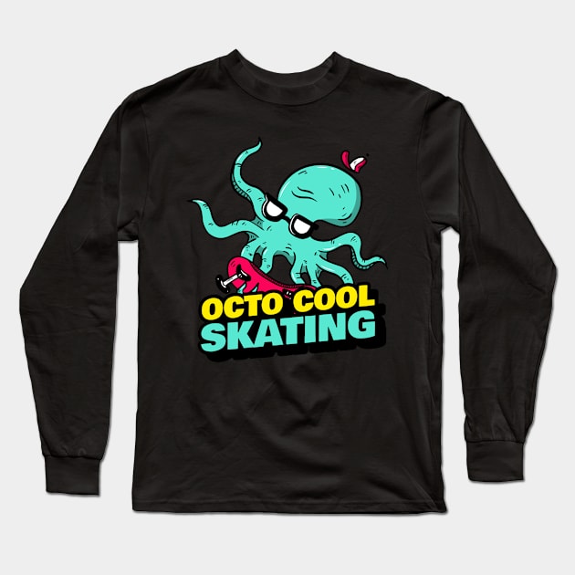 Oct cool skating Long Sleeve T-Shirt by joshsmith